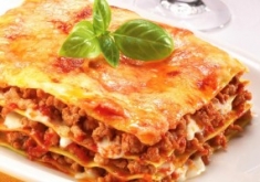 Лазанья с куриным мясом и грибами