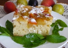 Быстрый пирог с фруктами