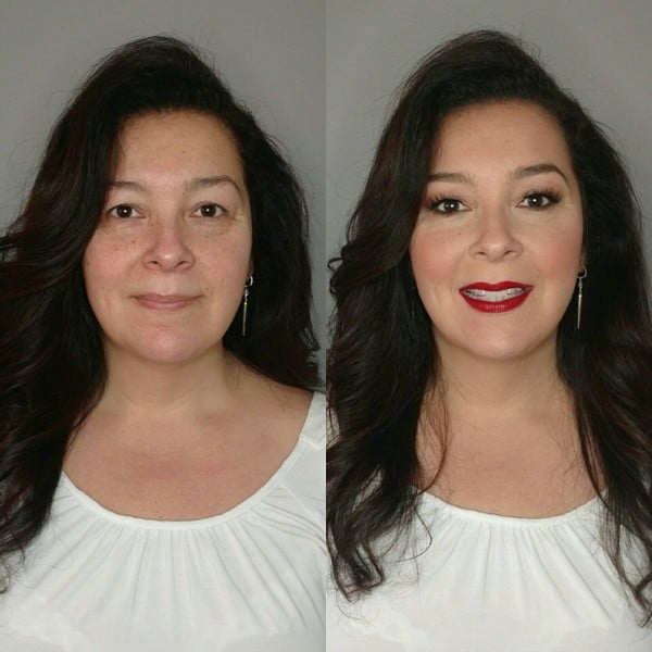 Правильный макияж до и после